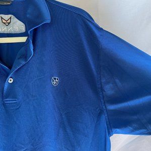 Solid Blue Fennec Golf Shirt